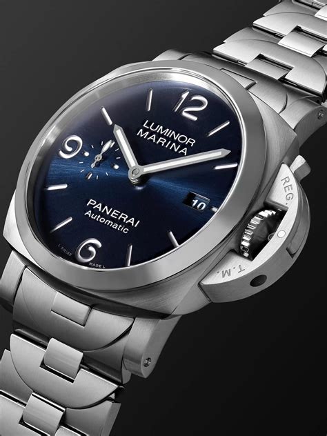 panerai luminor gmt blue face|Panerai Luminor marina prices.